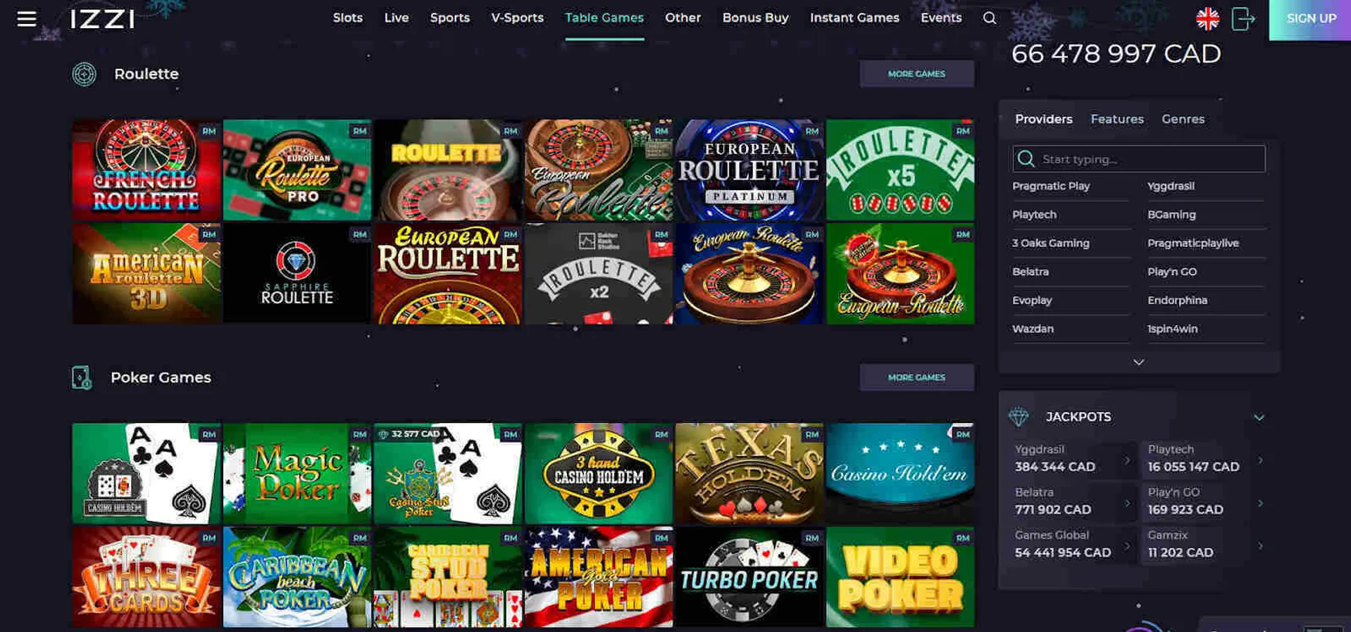 Site de jogos ao vivo